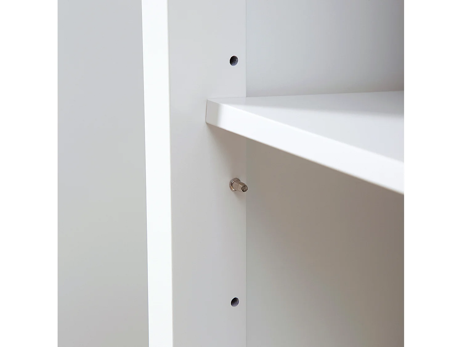 Carrello da cucina multiuso in legno bianco 67x48x86.5cm