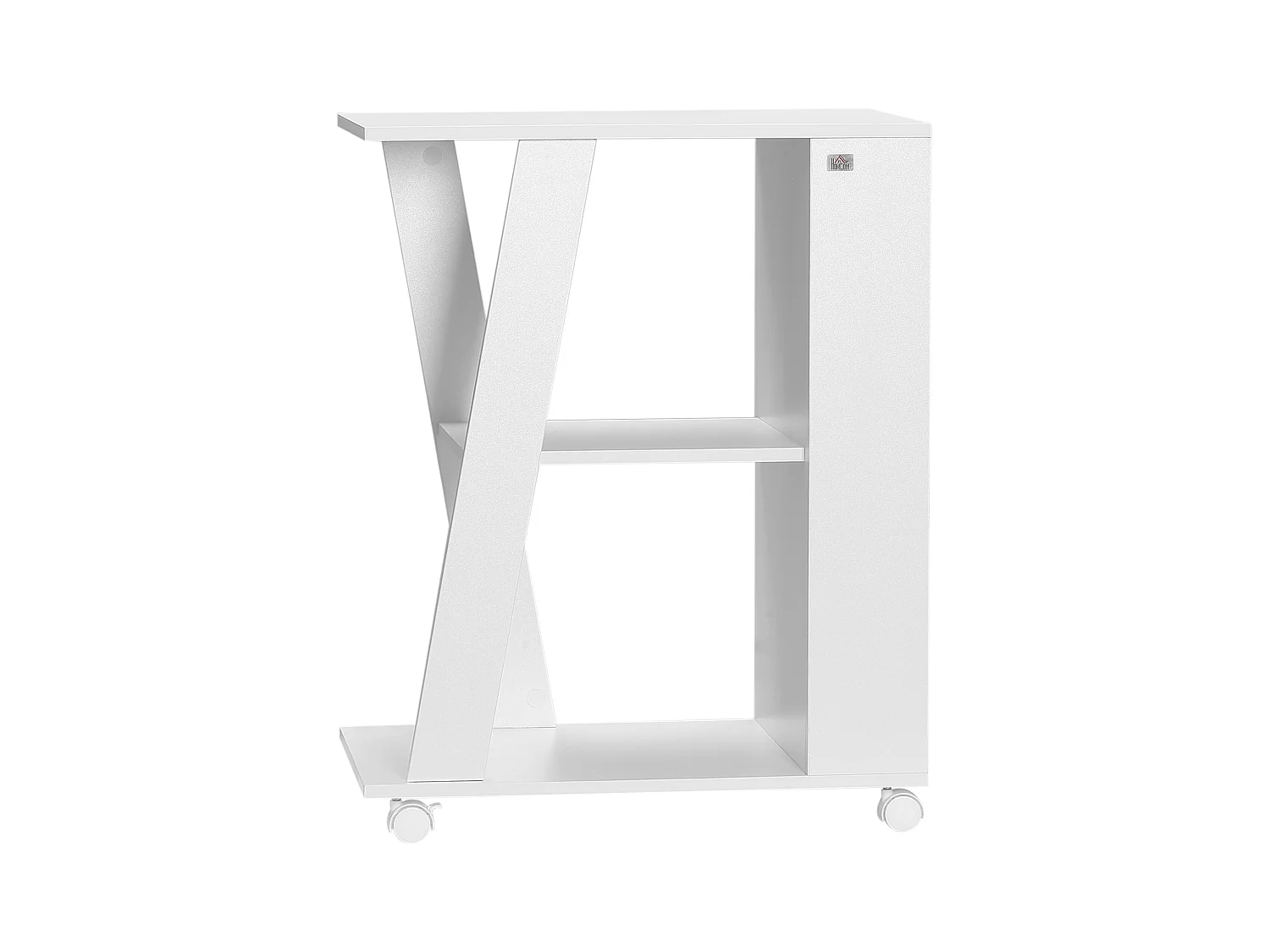 Carrello portavivande da cucina in legno con ripiani e ruote