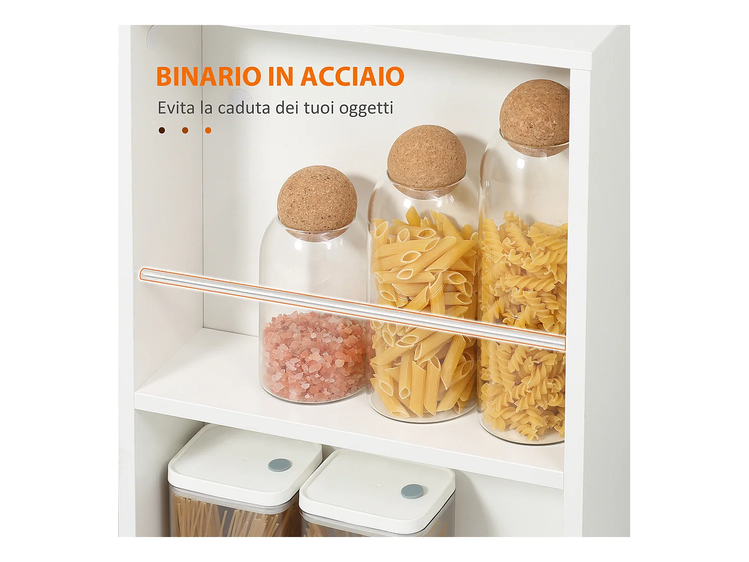 Carrello portavivande da cucina in legno con ripiani e ruote