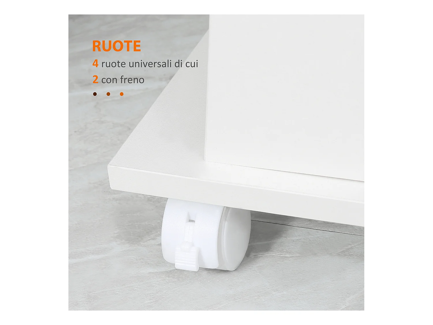 Carrello portavivande da cucina in legno con ripiani e ruote