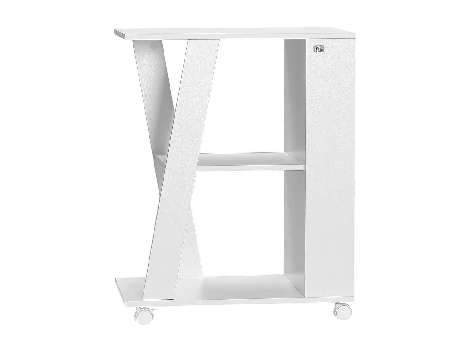 Carrello portavivande da cucina in legno con ripiani e ruote