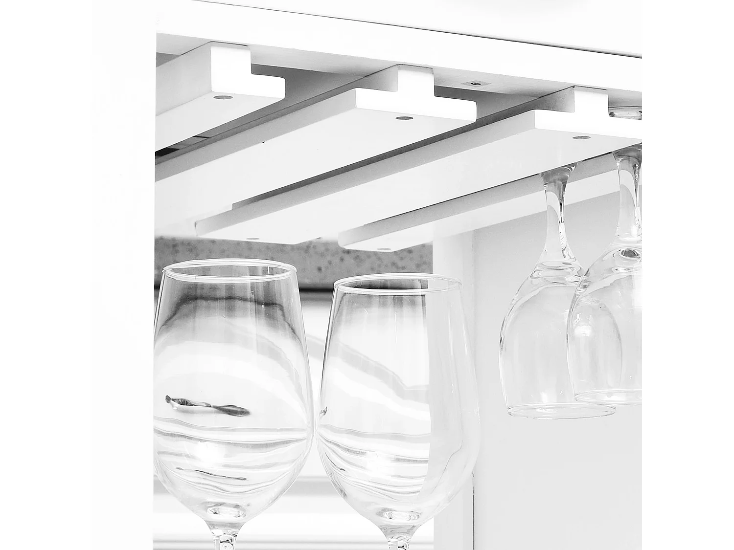 Carrello da cucina classico con cassetti salvaspazio legno bianco