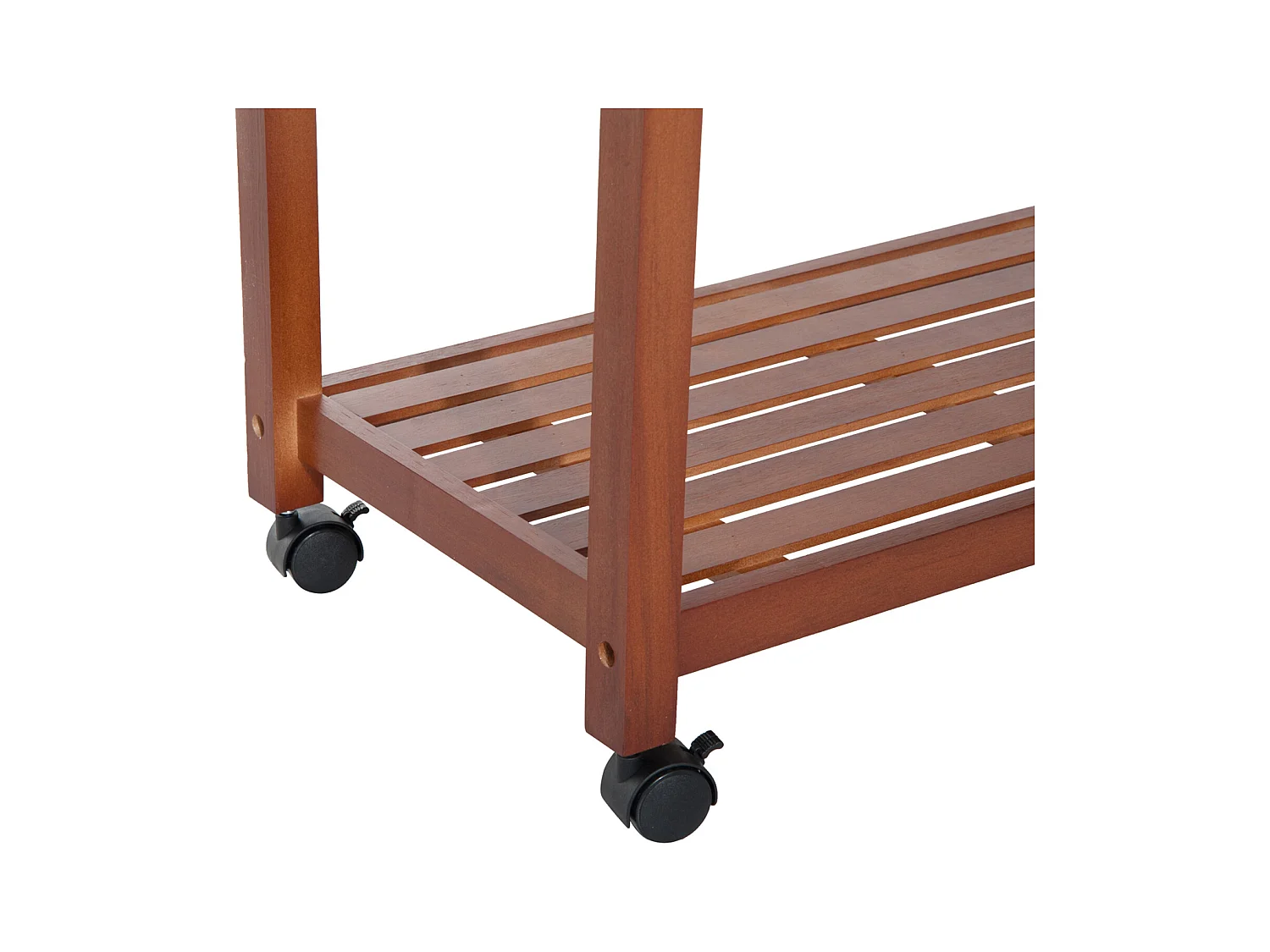 Carrello portata da cucina con portabottiglie legno di pino legno