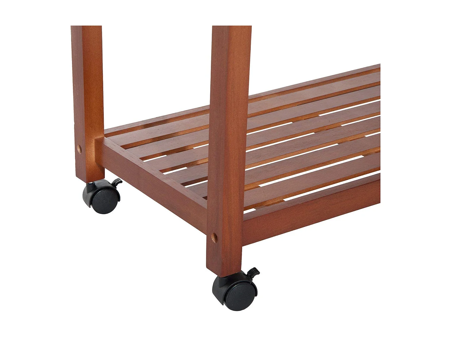 Carrello portata da cucina con portabottiglie legno di pino legno