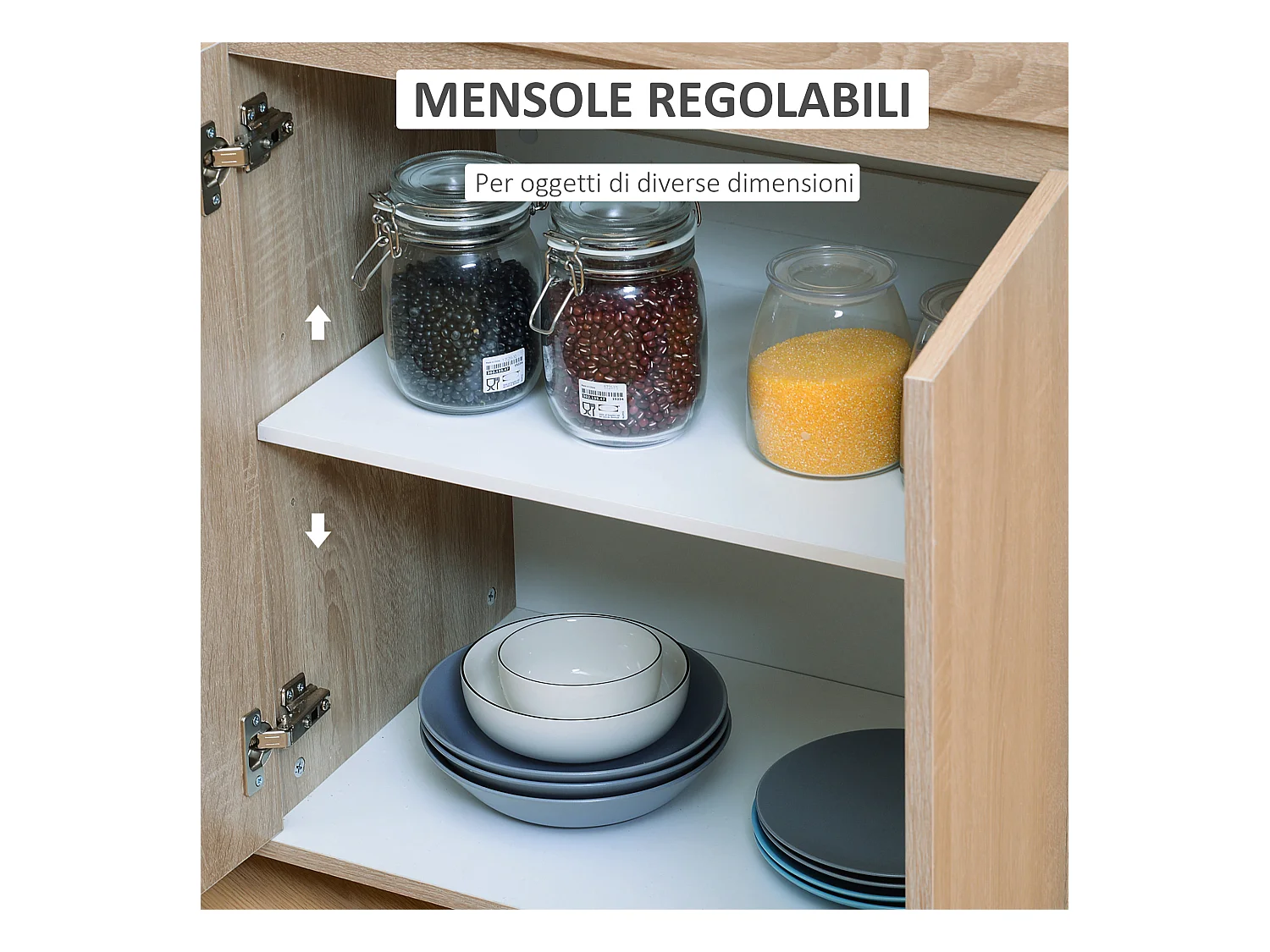 Carrello da cucina con ruote e cassetti legno truciolato rovere nero