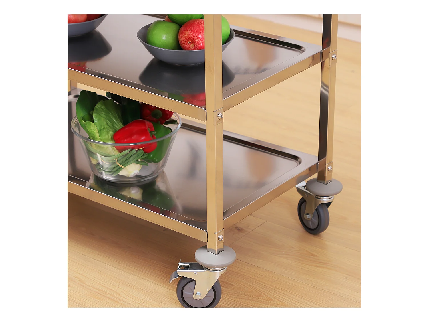 Carrello da cucina acciaio inossidabile 430 argento