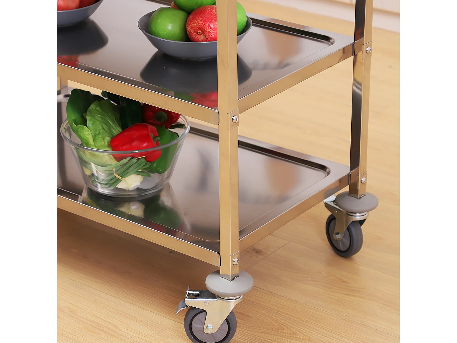 Carrello da cucina acciaio inossidabile 430 argento