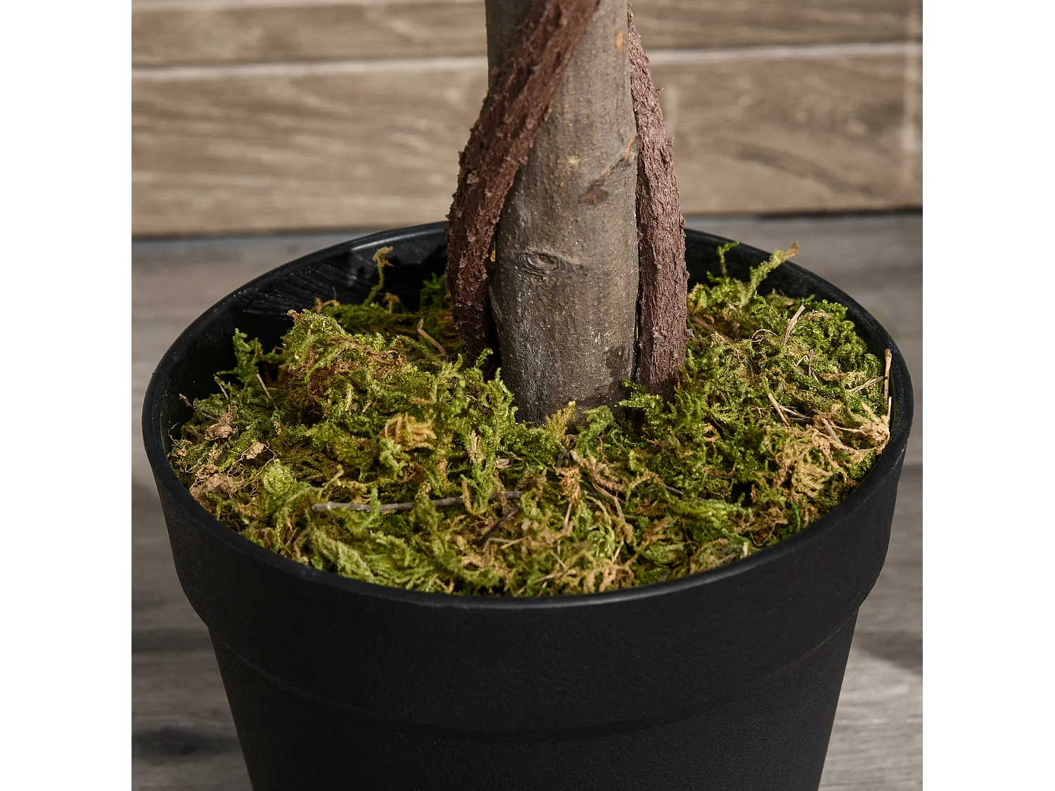 Set di 2 alberi di alloro in vaso in pe verde