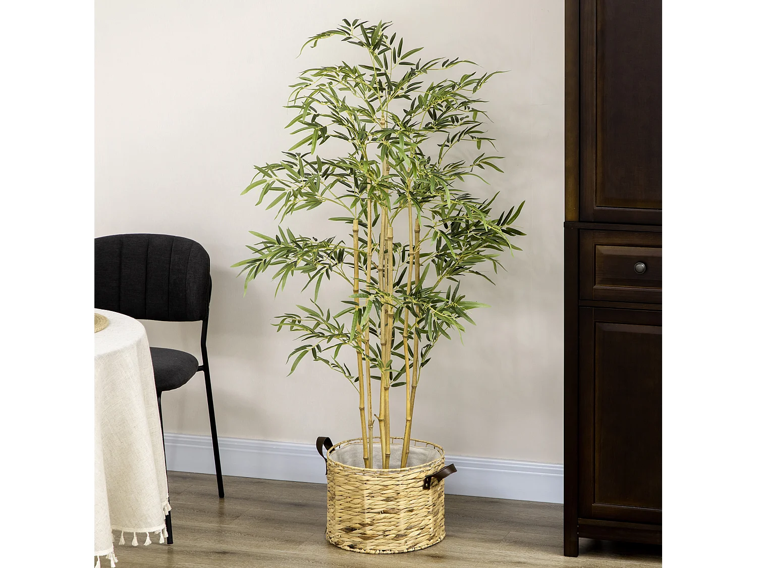 Bambù in vaso artificiale alto 150cm da interno ed esterno