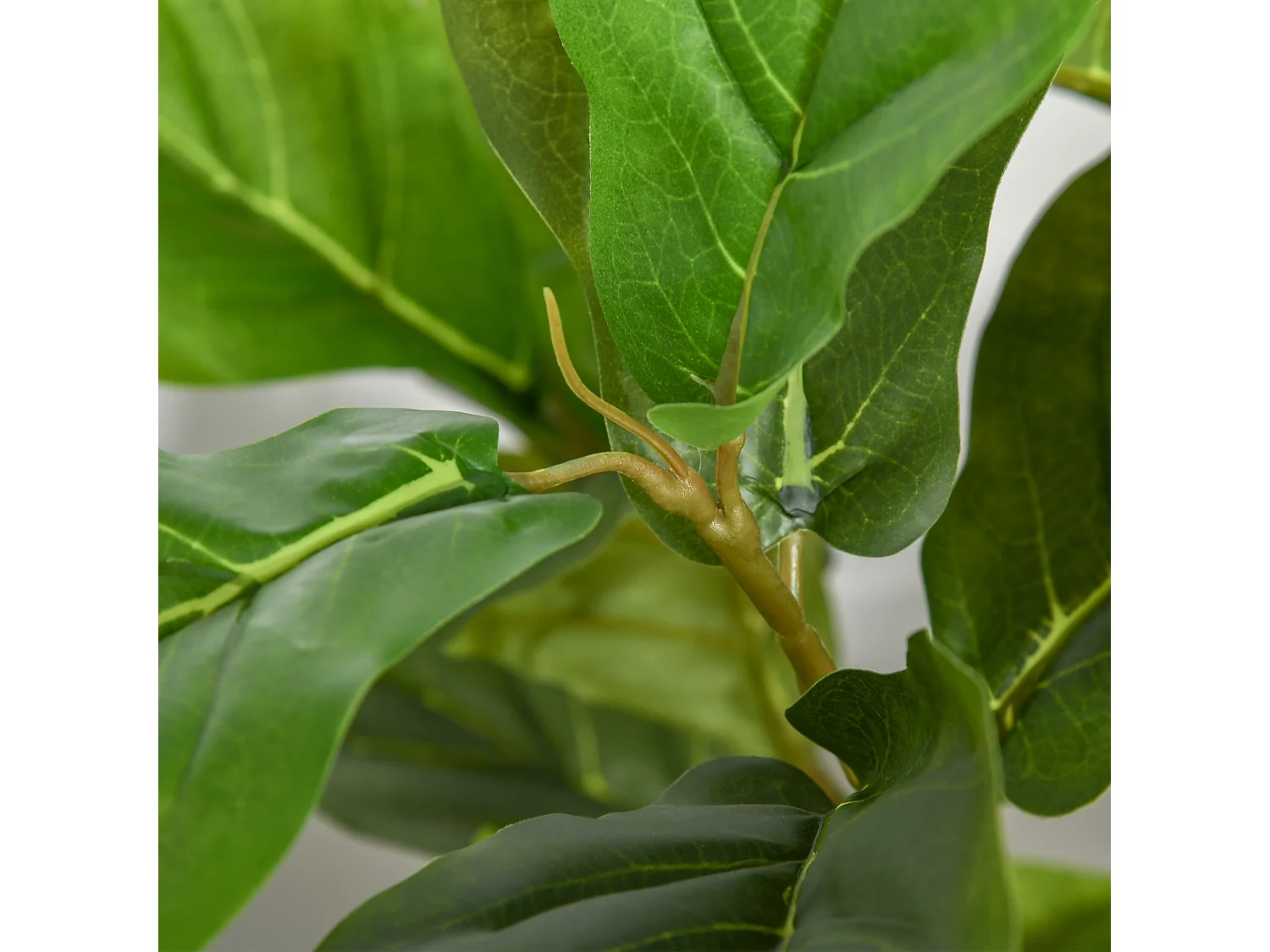 Ficus artificiale 130cm per interni ed esterni con foglie