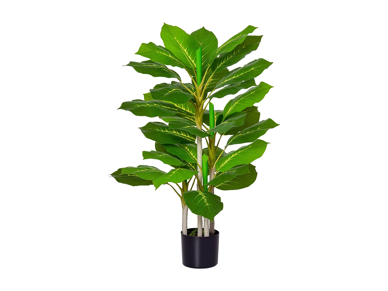 Pianta verde artificiale 95 cm da 33 foglie per interni ed esterni