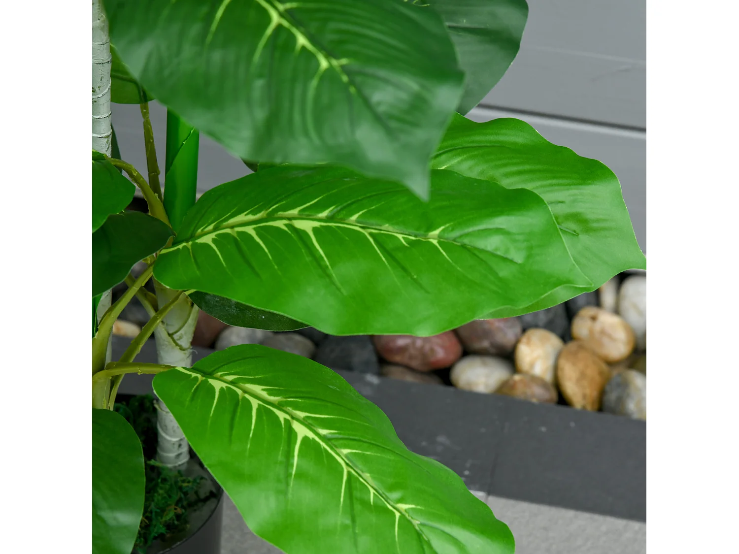 Pianta verde artificiale 95 cm da 33 foglie per interni ed esterni