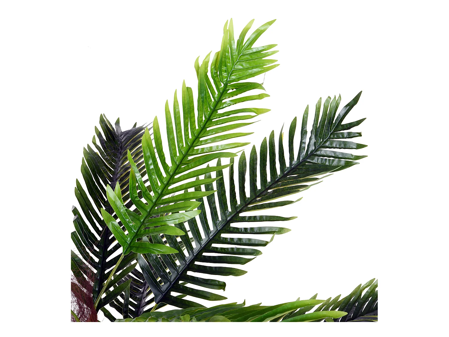 Pianta artificiale palma cycas alta 123cm con vaso incluso