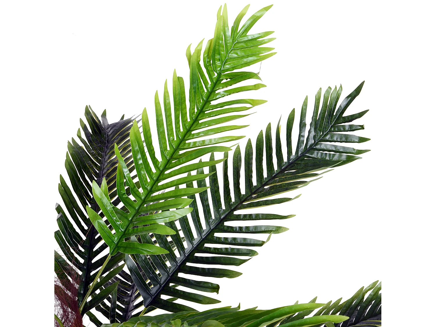 Pianta artificiale palma cycas alta 123cm con vaso incluso