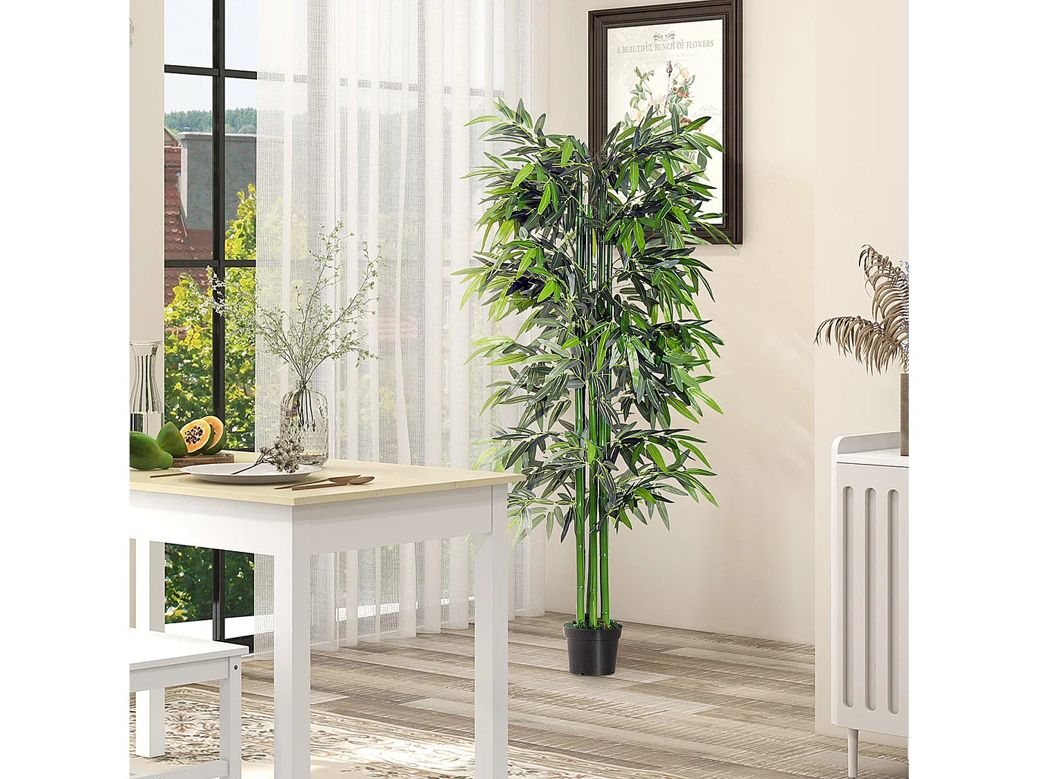 Pianta bambù artificiale in vaso 180cm per interni ed esterni