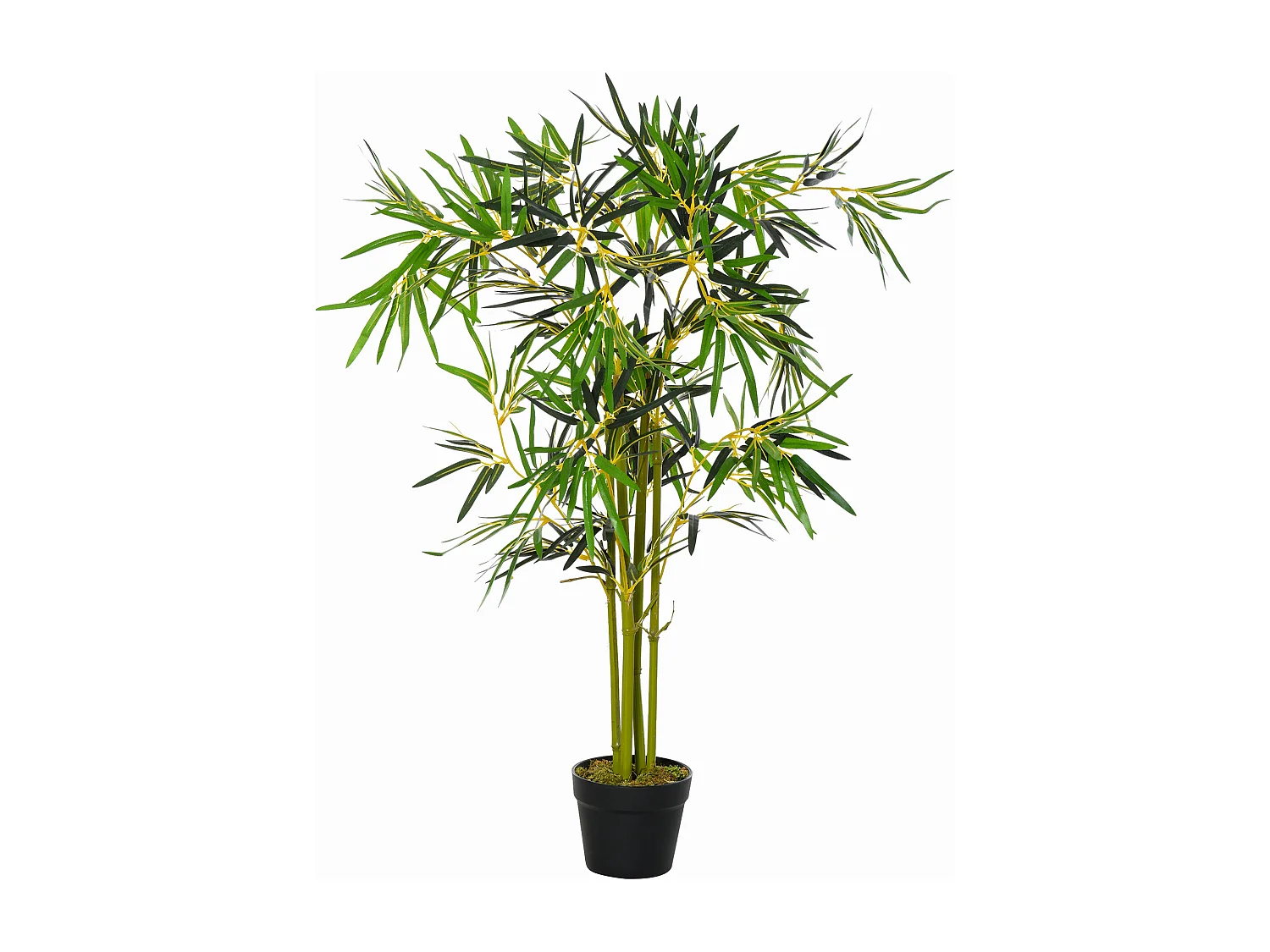 Pianta finta di bambù con vaso 120cm per interno ed esterno