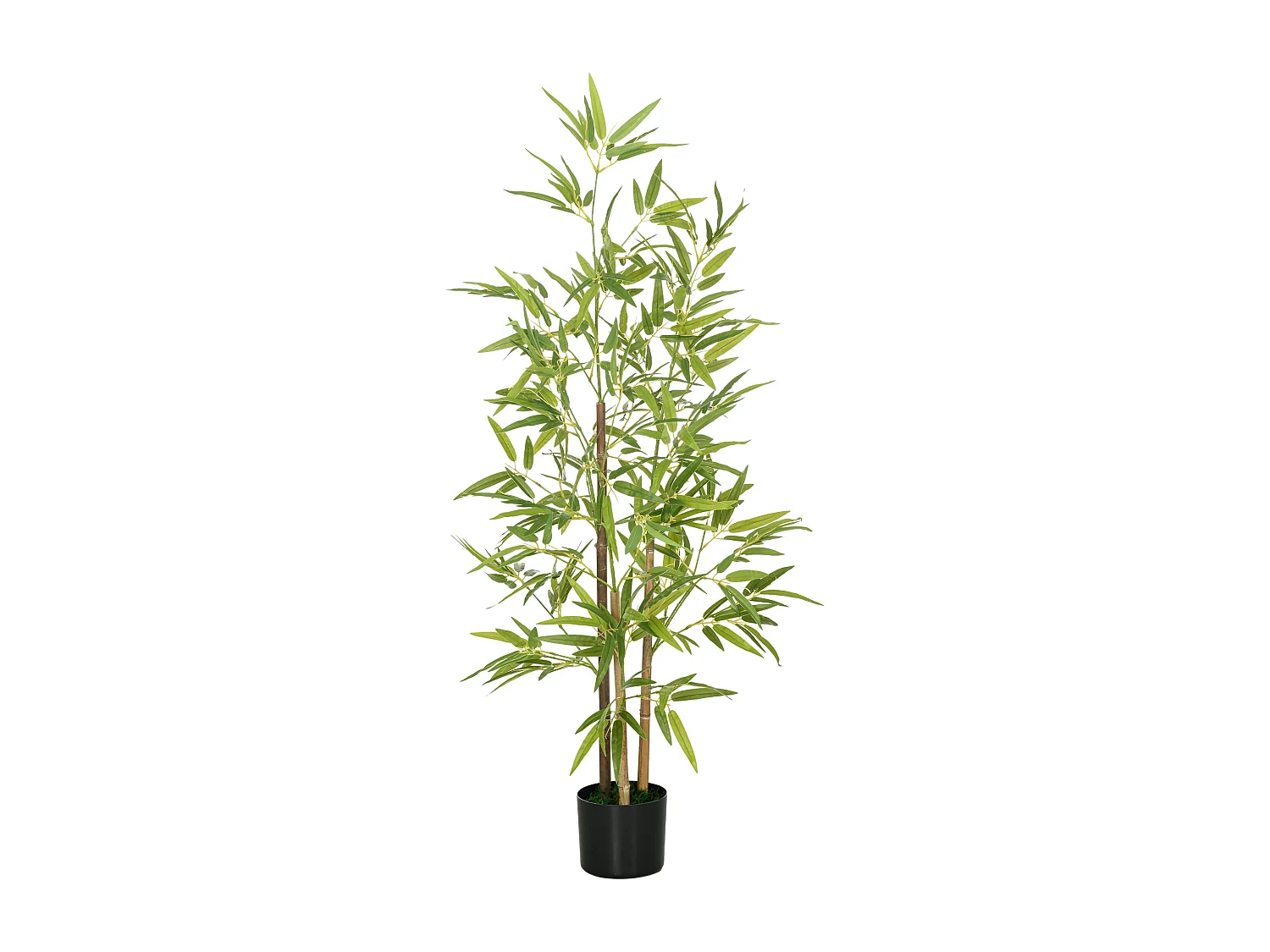 Pianta artificiale di bambù con vaso incluso per casa e giardino