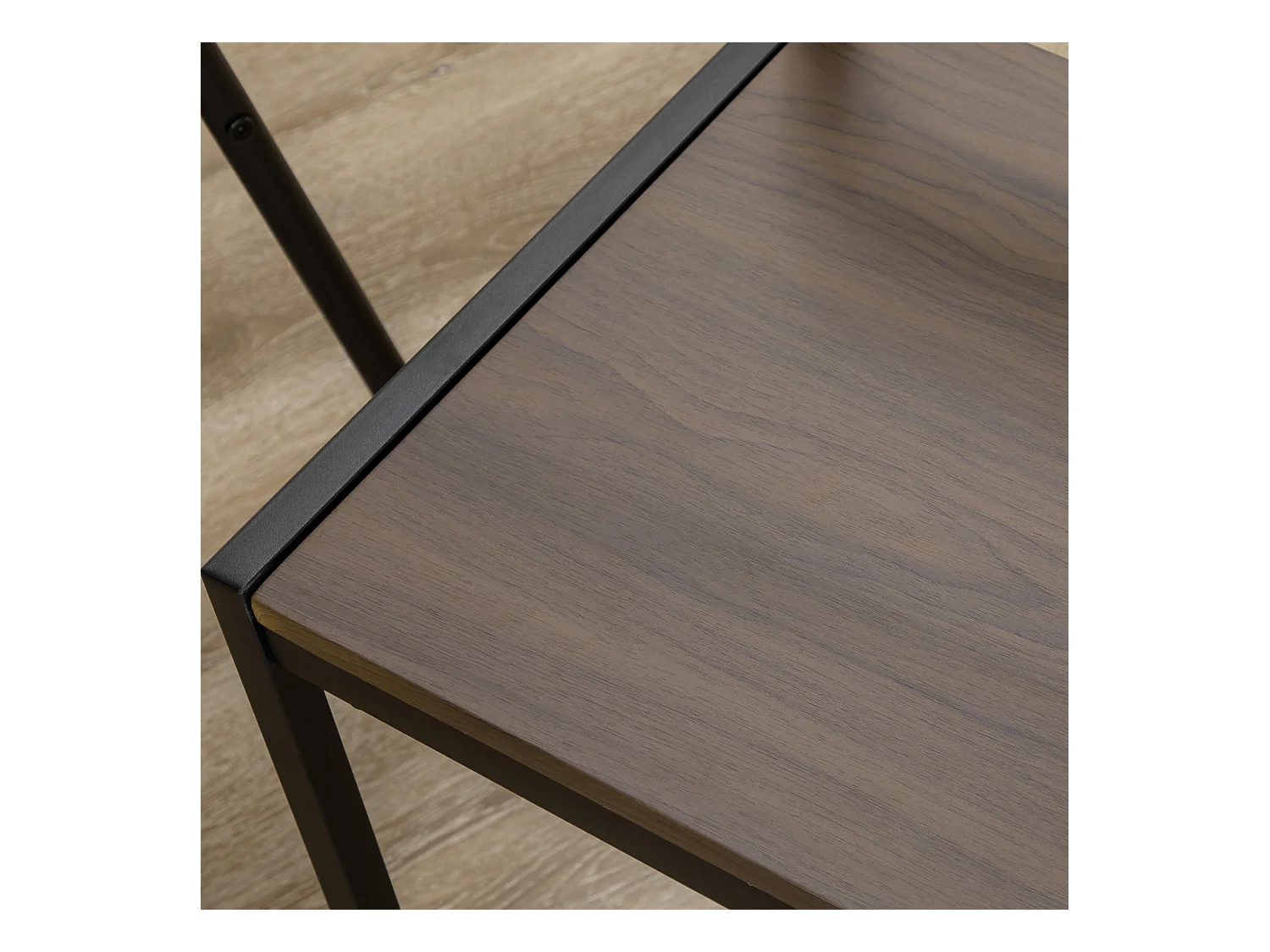 Set da pranzo 5pz 1 tavolo rettangolare 4 sedie in mdf acciaio