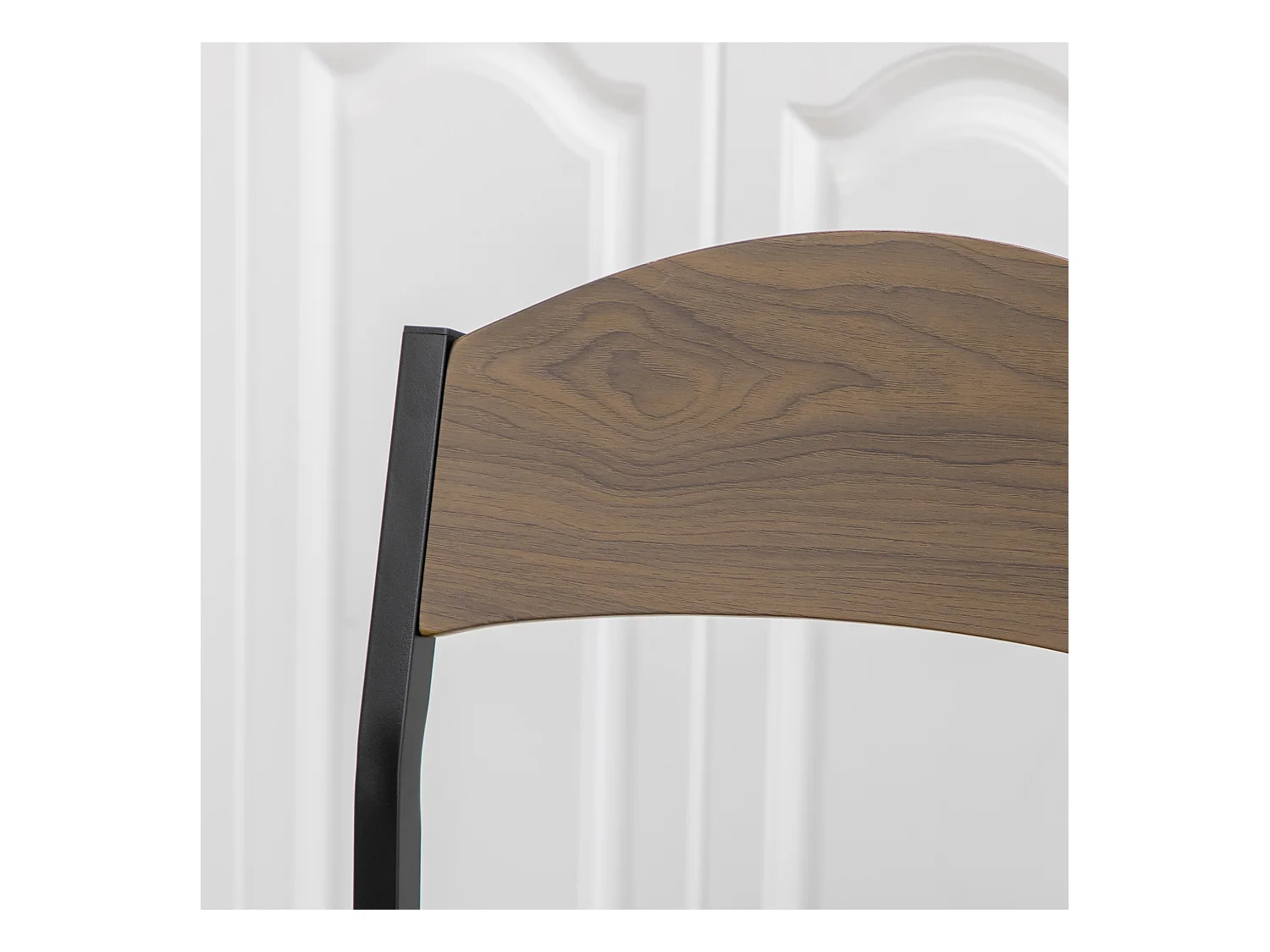 Set da pranzo 5pz 1 tavolo rettangolare 4 sedie in mdf acciaio