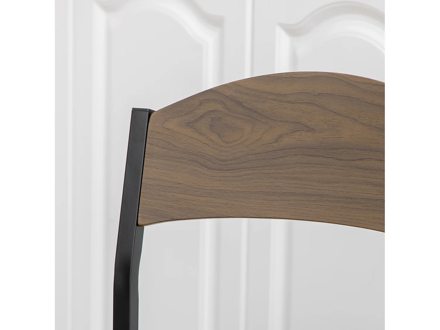 Set da pranzo 5pz 1 tavolo rettangolare 4 sedie in mdf acciaio