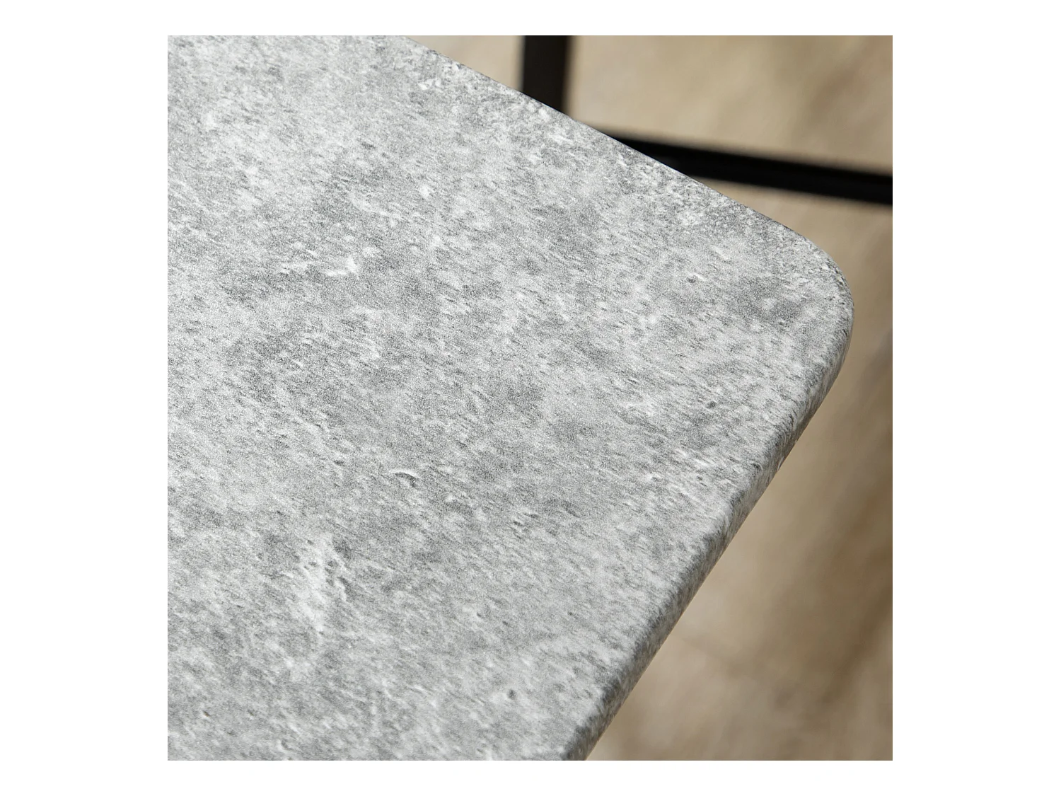 Set tavolo rettangolare 4 sedie da pranzo con seduta imbottita