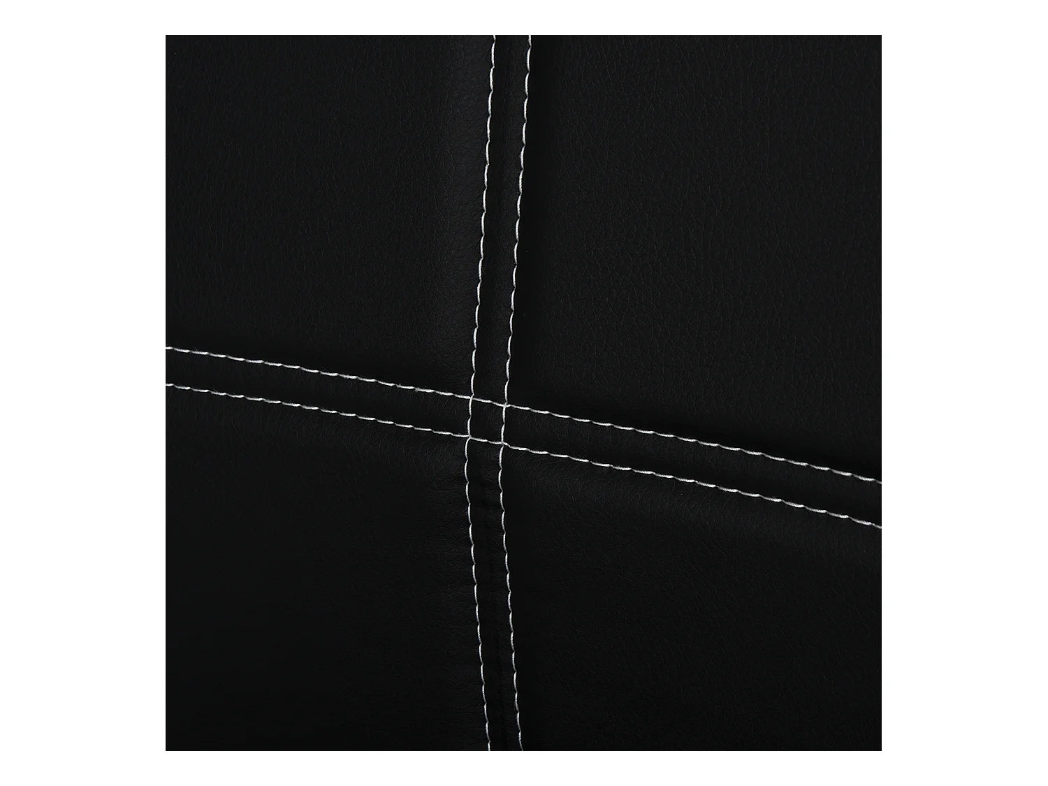 Set 5 Pezzi da Pranzo in Similpelle Metallo e Vetro Nero