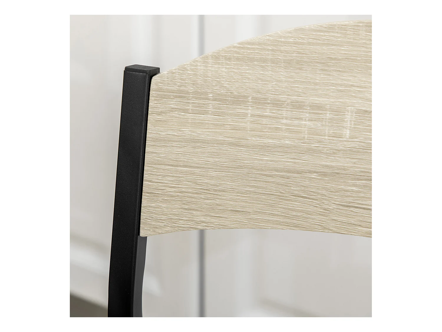 Set da pranzo con tavolo rettangolare e 4 sedie in mdf acciaio