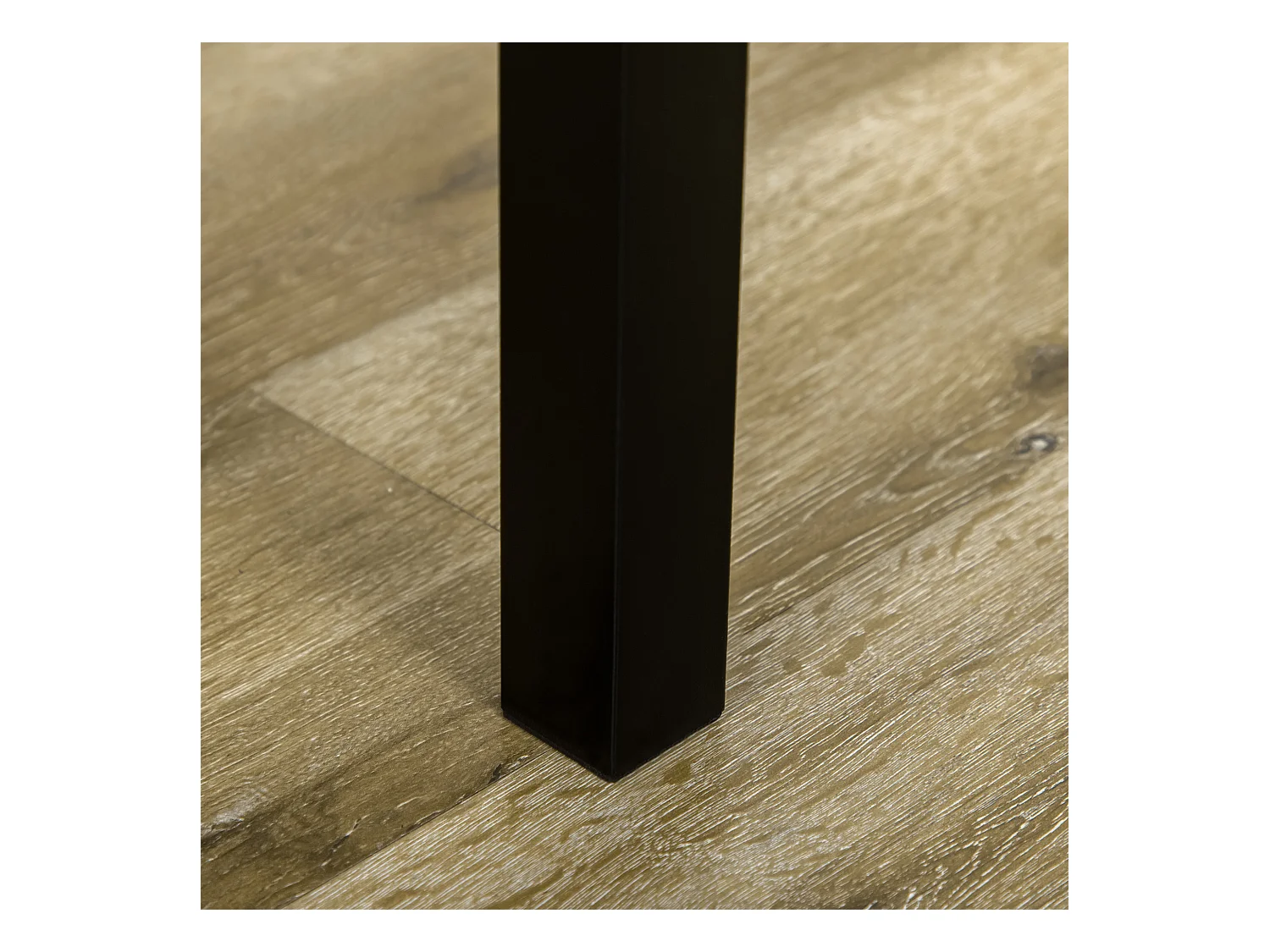 Set da pranzo con tavolo rettangolare e 4 sedie in mdf acciaio