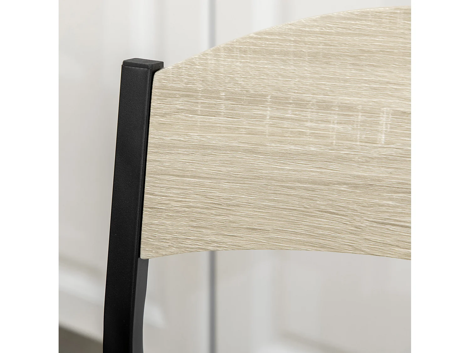 Set da pranzo con tavolo rettangolare e 4 sedie in mdf acciaio