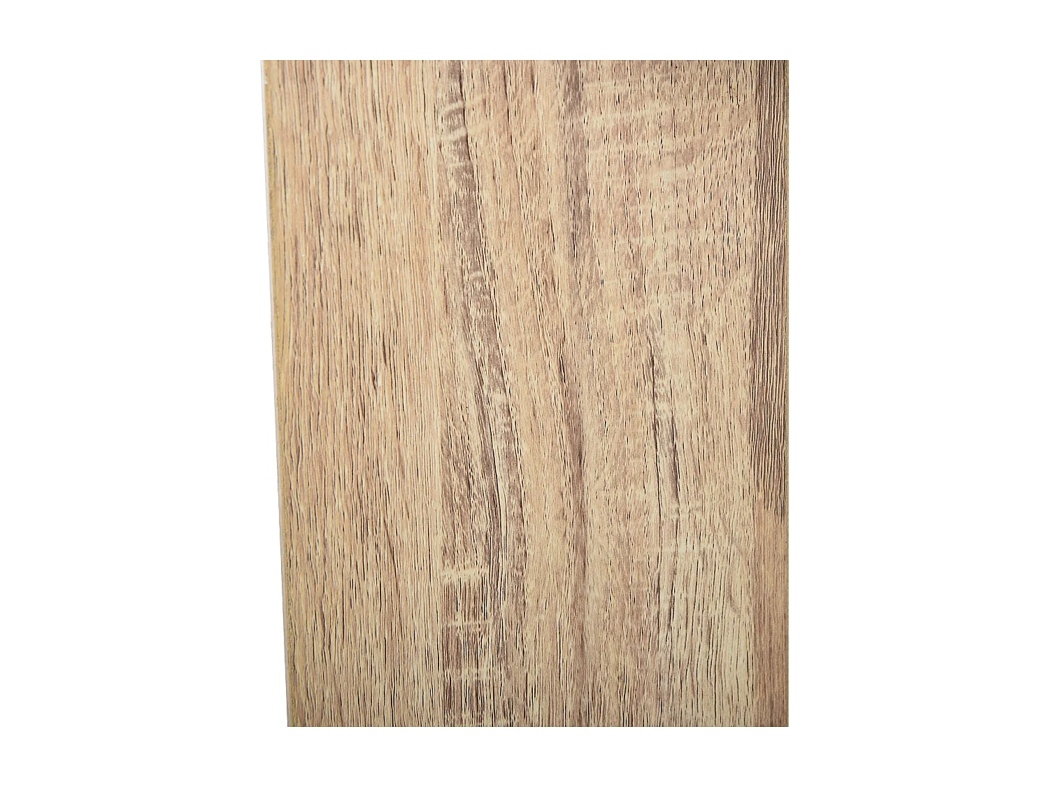 Scaffale libreria a parete 5 ripiani in legno color rovere e bianco