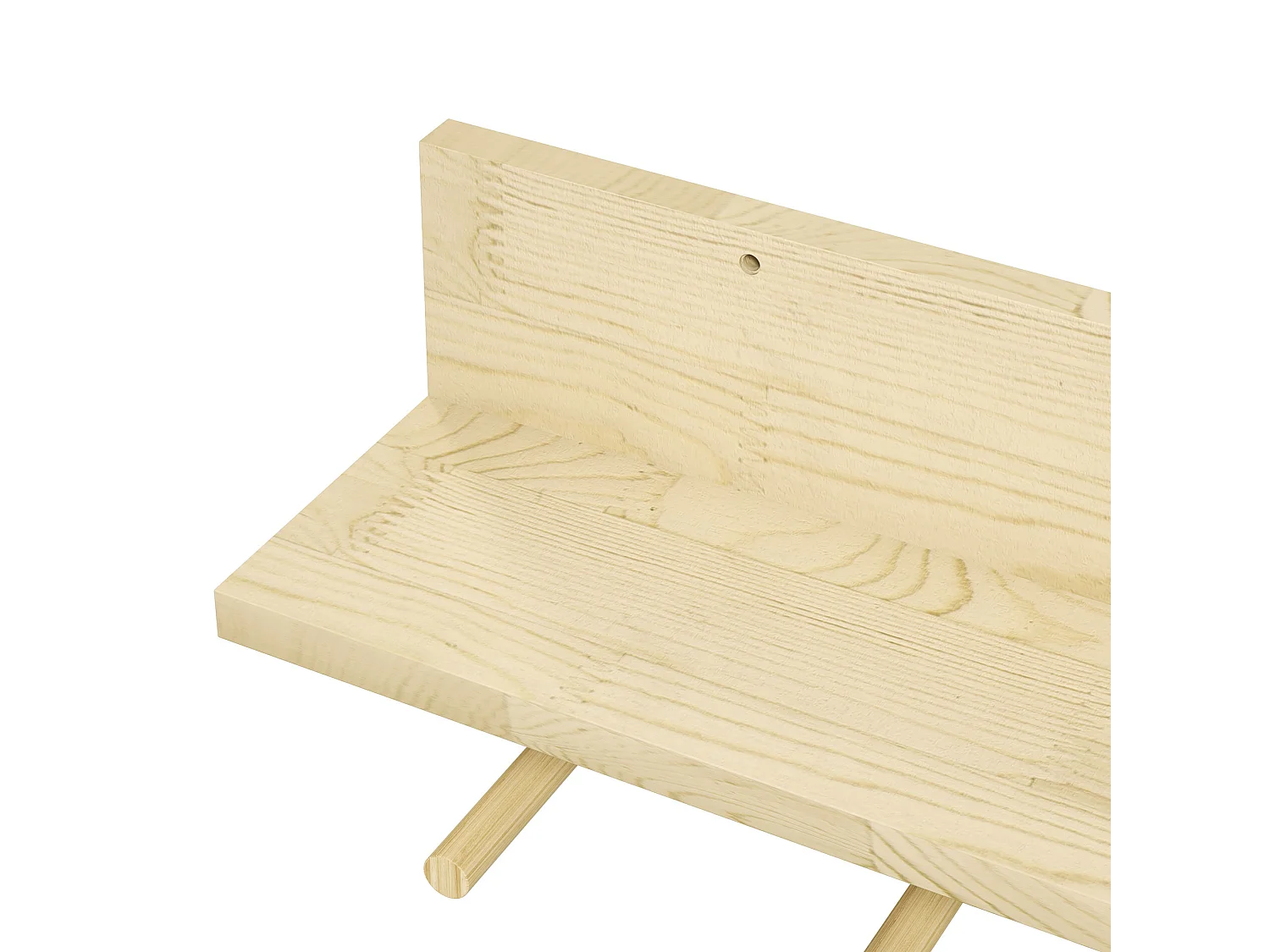 Mensola da parete in legno di abete a 7 ganci per ingresso e soggiorno