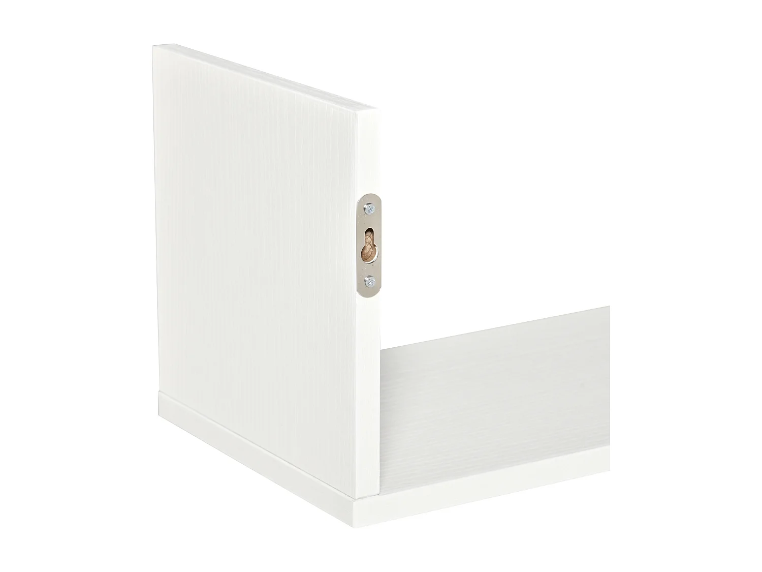 Set 3 mensole da parete portaoggetti in legno 80x18x18 cm bianco