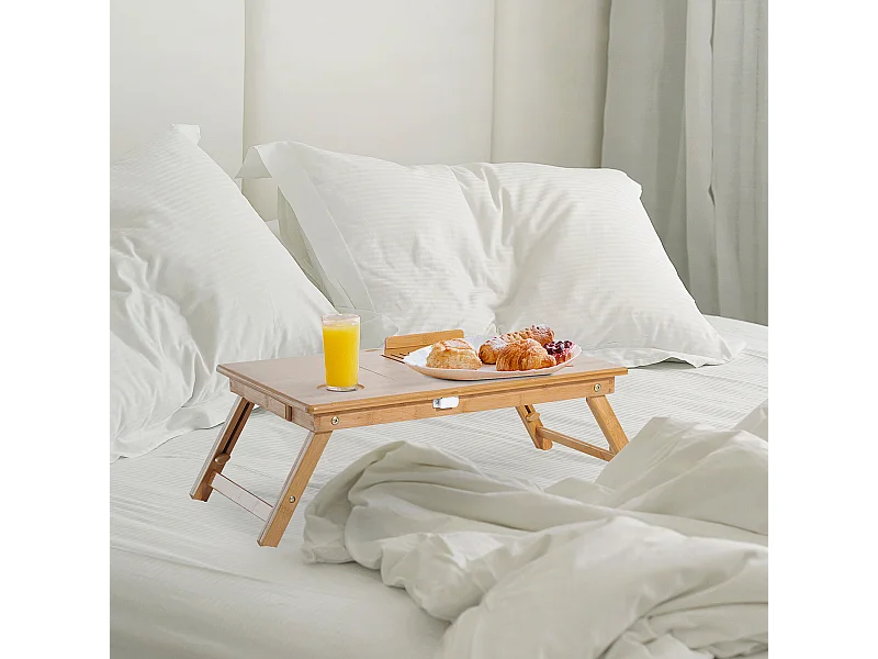 Tavolino da letto per pc portatile con sistema di raffreddamento