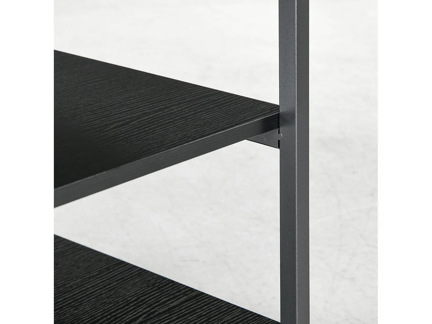 Carrello porta stampante a 3 ripiani con 4 ruote nero