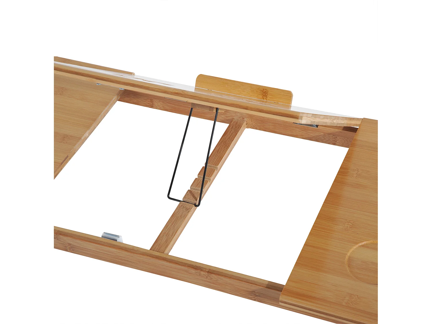 Tavolino da letto per pc pieghevole e regolabile con cassetto in legno