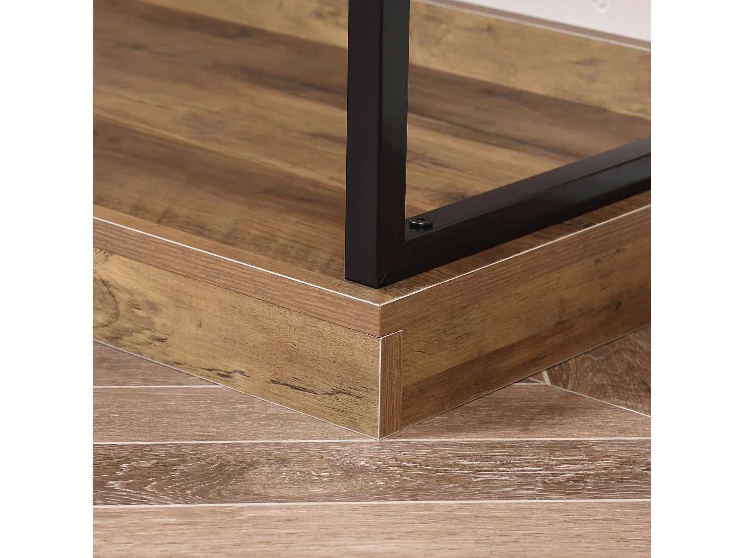 Scaffale libreria industriale mobile multiuso 80x36x81.3cm