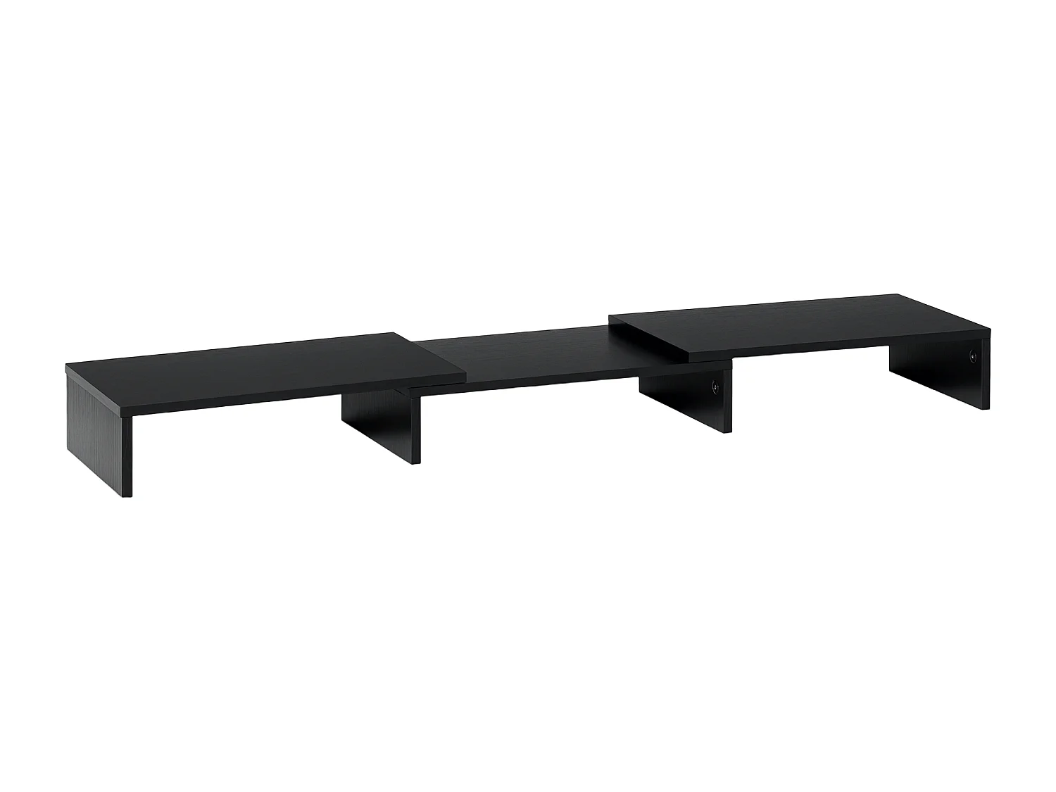 Supporto monitor in mdf nero lunghezza e angolo regolabile