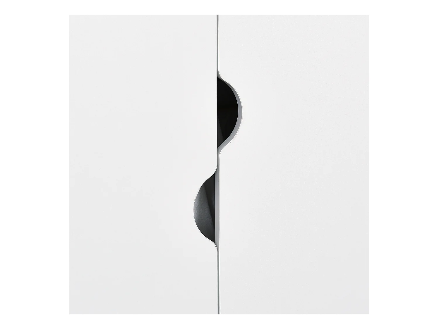 Armadio con ripiano appendiabiti e cassetti in legno bianco