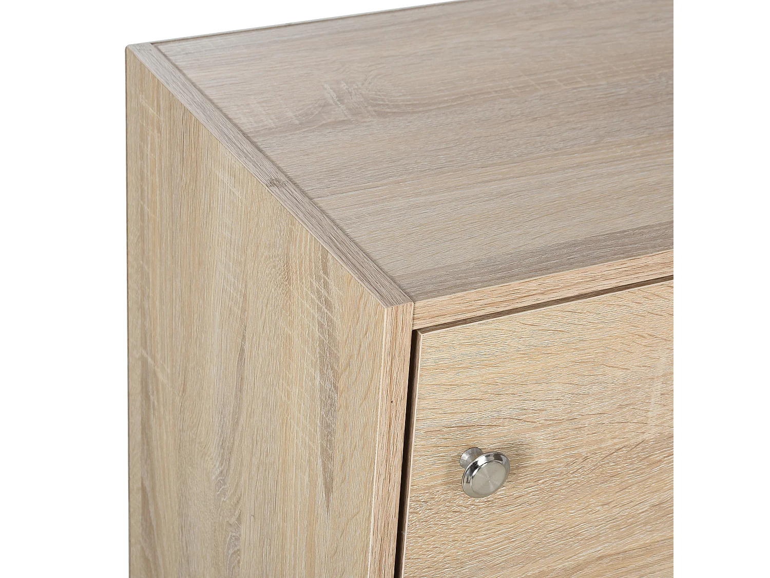 Mobiletto multiuso con 3 ripiani in legno e 3 ante 48x34x100 cm