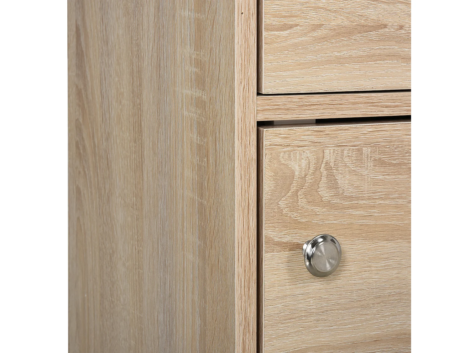 Mobiletto multiuso con 3 ripiani in legno e 3 ante 48x34x100 cm