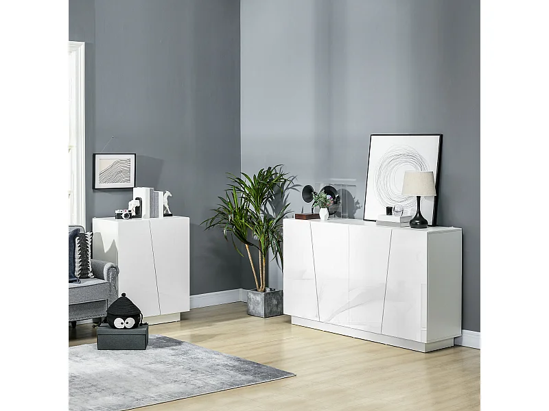 Mobiletto multiuso a 3 livelli con ripiano regolabile