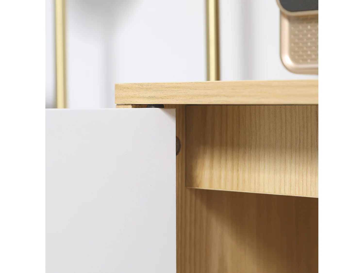 Mobile multiuso con ripiano interno regolabile su 3 livelli