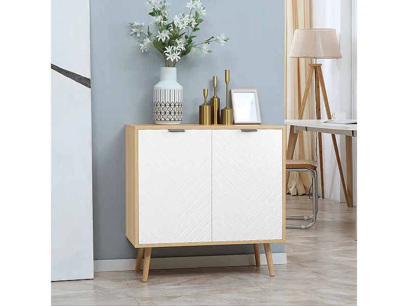 Mobile multiuso con ripiano interno regolabile su 3 livelli