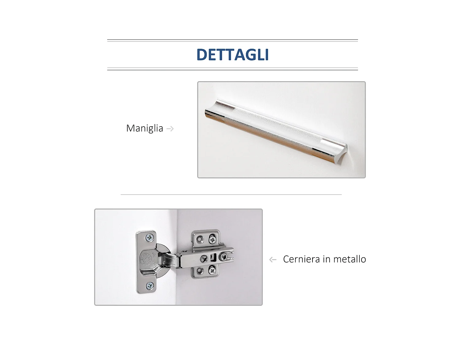 Mobiletto basso con 2 ante e ruote per ufficio e casa in legno