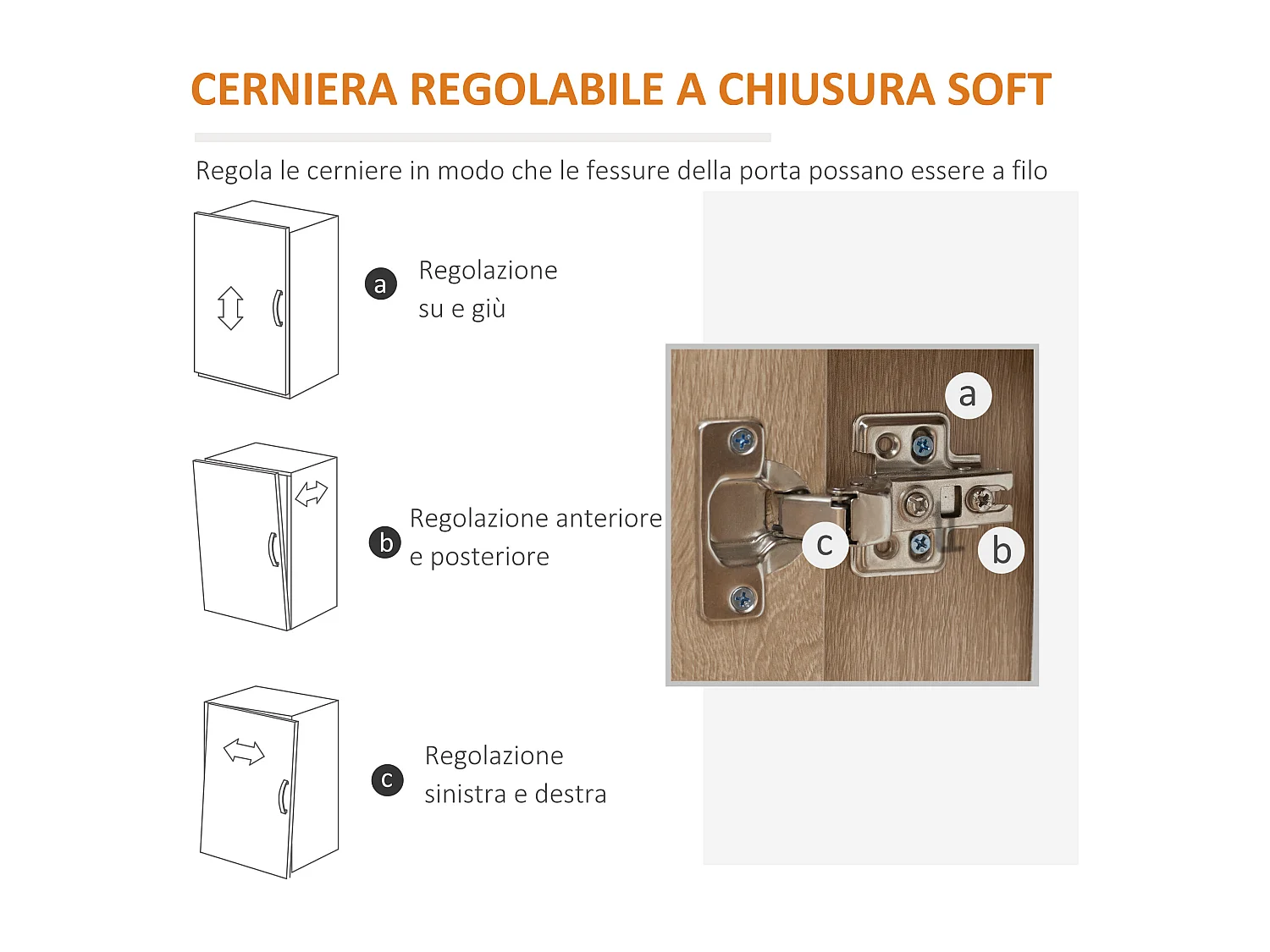 Credenza moderna multiuso con cassetto e armadietto in legno