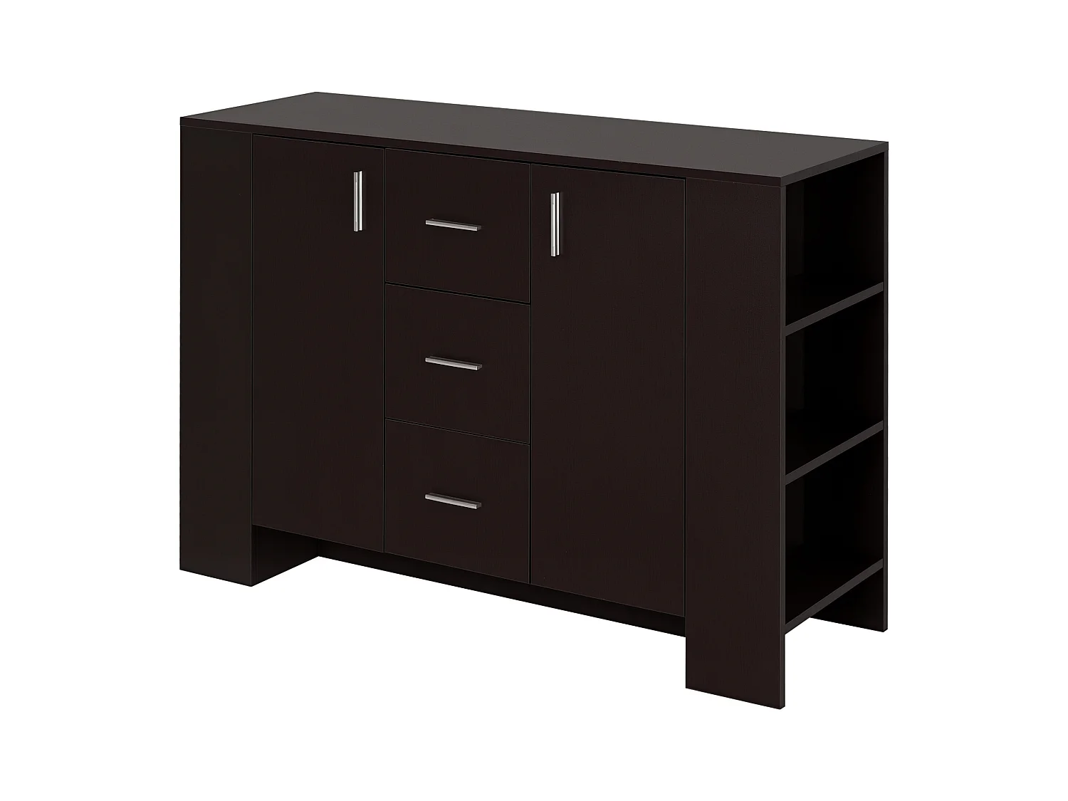 Credenza classica legno scuro per sala da pranzo