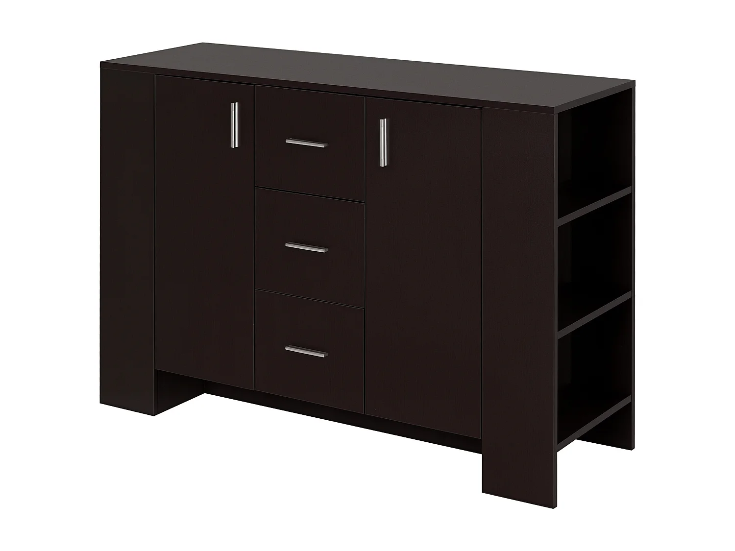 Credenza classica legno scuro per sala da pranzo