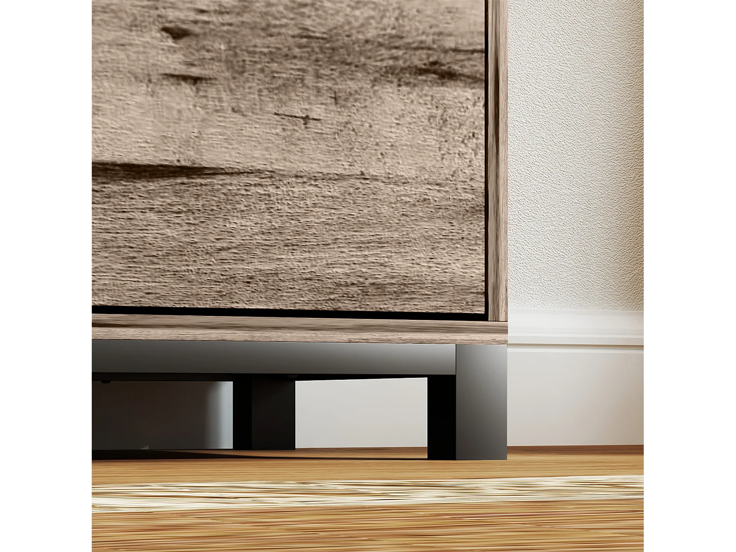 Credenza buffet industriale con cassetto e armadietti in legno marrone