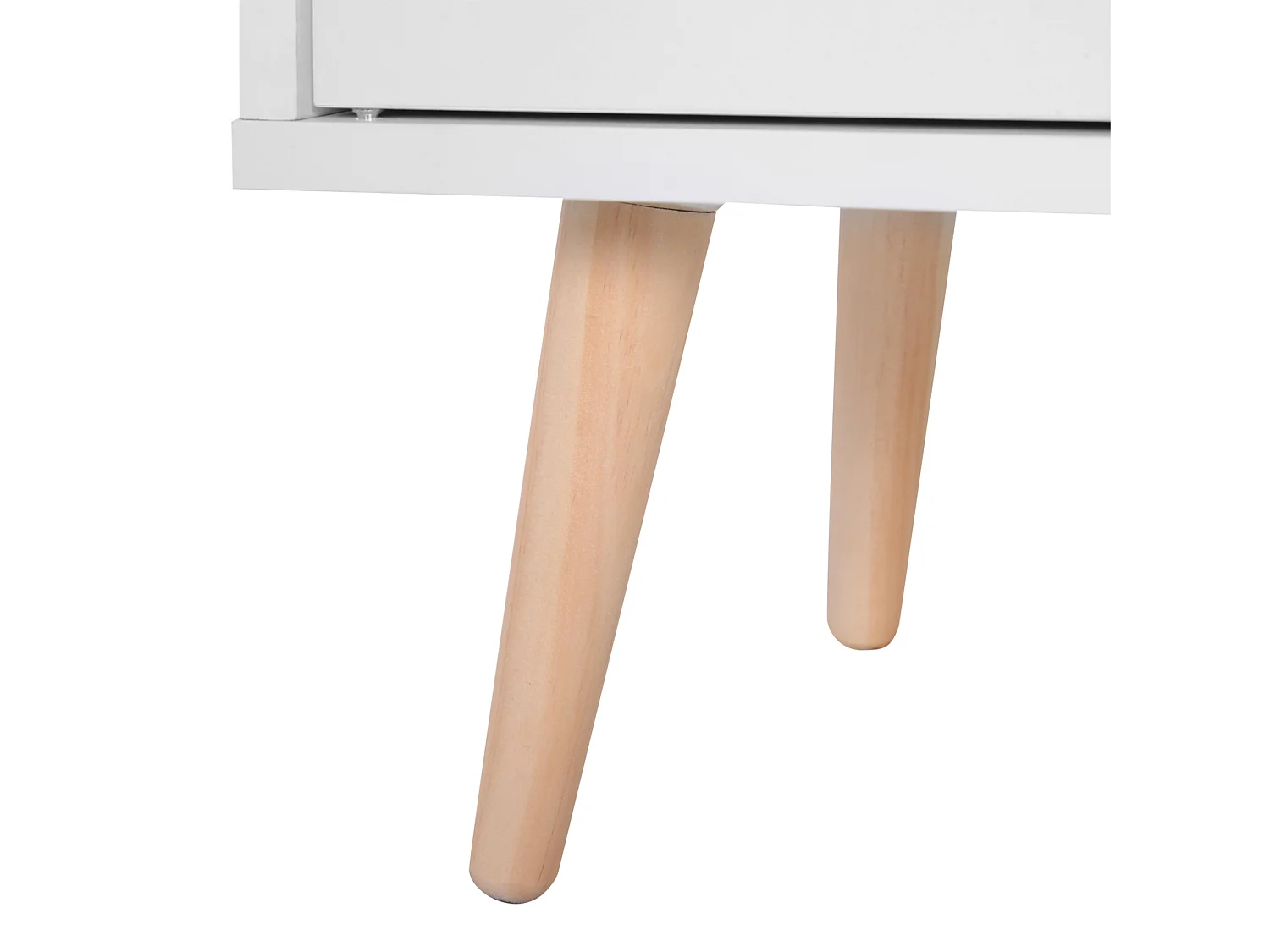 Armadietto cassettiera salvaspazio con 4 cesti 80x29.5x96 cm bianco