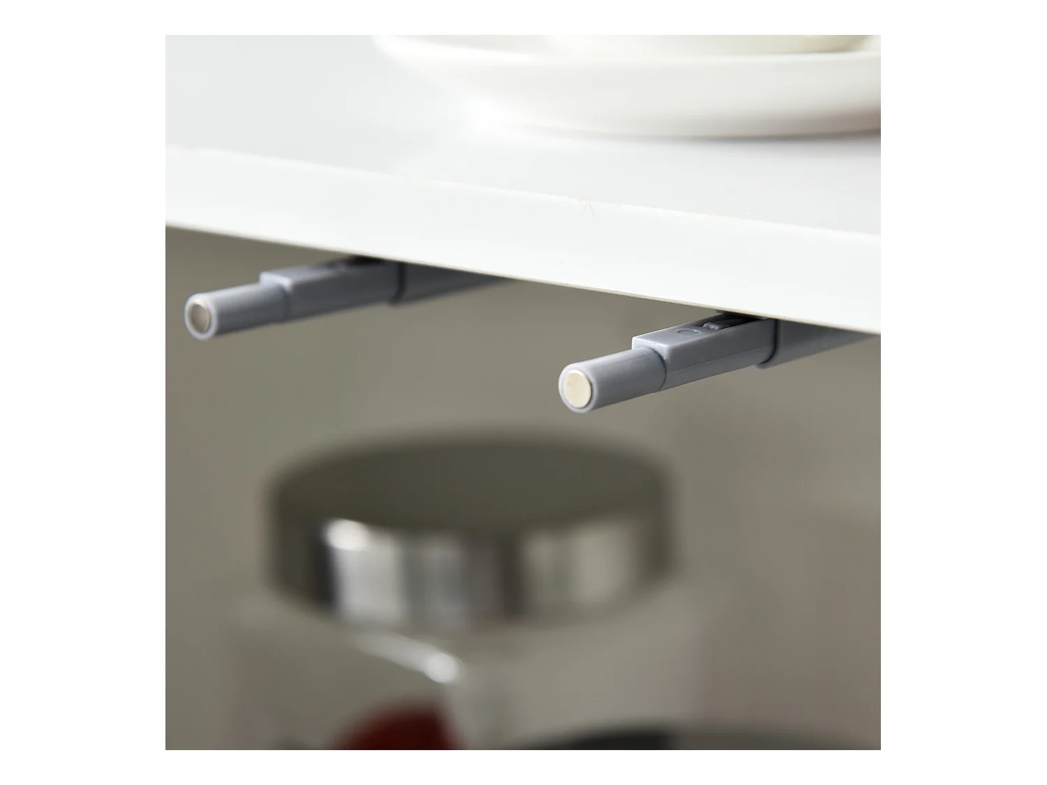 Mobiletto multiuso 2 cassetti 2 armadietti apertura a pressione